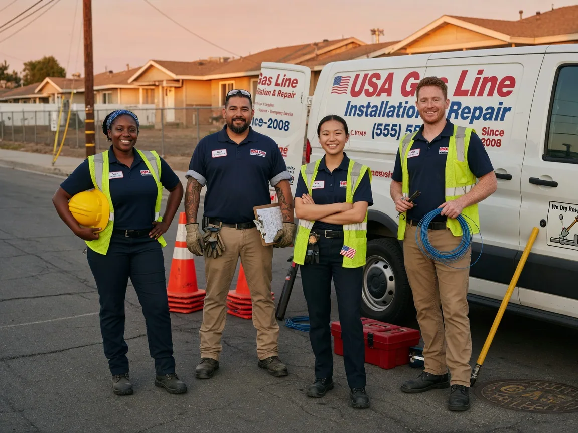 Gas Line Installation company in Woodside, DE